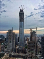 中国尊钢平台最后一次顶升顺利完成 - 住房和城乡建设委员会