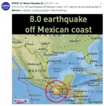 墨西哥发生32年来最强地震 已导致至少两人死亡 - News.Cntv.Cn