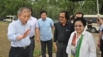 印尼民主斗争党领导人梅加瓦蒂参观我校上庄实验站 - 农业大学