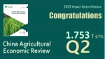 1.753！我校国际期刊CAER影响因子再创新高 - 农业大学
